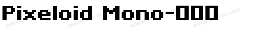Pixeloid Mono字体转换